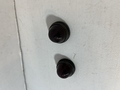 2x Antique Cutler Hammer Red Lens Tail GLASS 1”+ Diam. Rat Rod Vw Bug Bicycle