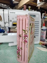 Handcrafted Pink & Green Floral Journal, Planner, Notebook, Album