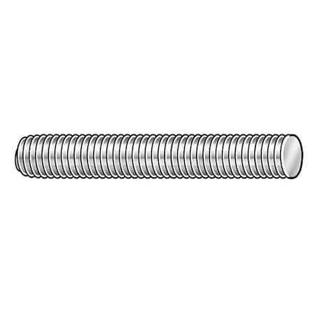 Zoro Select 4Rdp4 Fully Threaded Rod, 7/8″-14, 3 Ft, Steel, Grade B7, Black