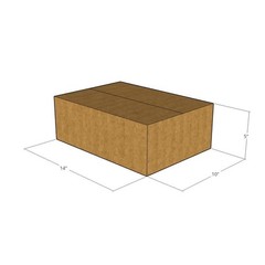 20 14x10x5 Kraft Brown Corrugated Shipping Boxes 32 ECT Single-Wall New