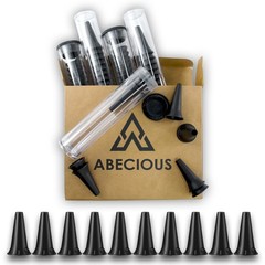 Universal Disposable Otoscope Covers – 50 Pack, 2.5mm & 3.5mm Specula Tips for A