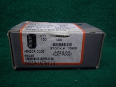 Lot of (100) 8-32 x 3/8″ Socket Set Screw Flat Point USA
