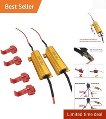 Prevent LED Hyper Flash with 50W Load Resistors – Compact & Easy Installation