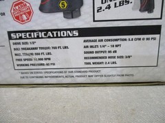Earthquake XT EQ12SXT 1/2″ Ultra Compact Air Impact Wrench 700 ft.lbs