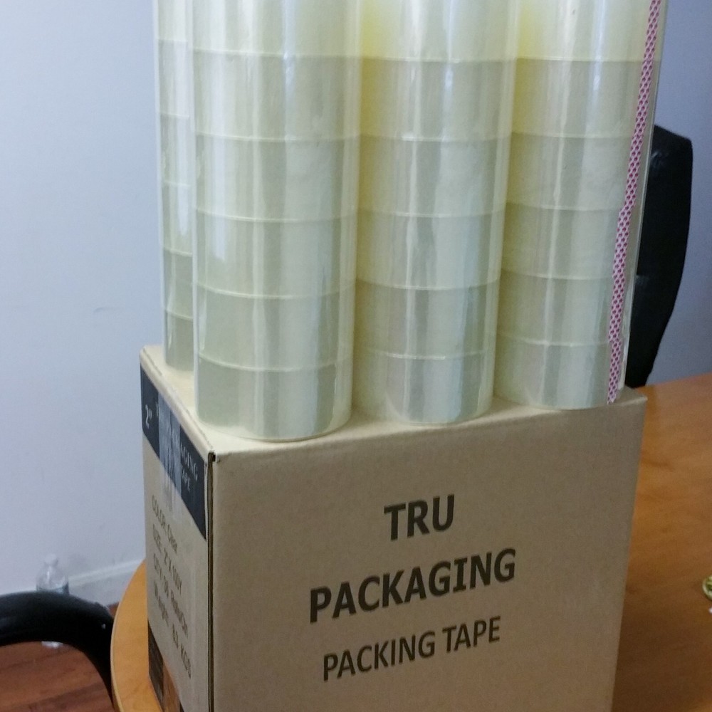 36 Rolls Clear Packing Tape 2.2 Mil Box Shipping Packaging 2″ x 55 Yards 165 FT