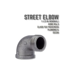 STZ Industries 1-1/2 in MIP X 1-1/2 in FIP Black 90 Degree Elbow 310USE90-112