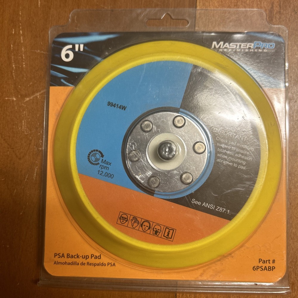 MasterPro 6″ Hook and Loop Back-up Pad 6PSABP