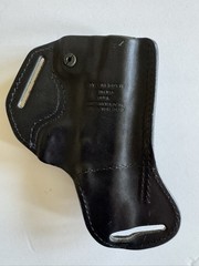Law Dog Leather Left Hand OWB Holster Colt 1911 Commander Size 02 Black