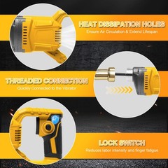 Concrete Vibrating Tool Cordless 600W 6000 RPM 3.6ft Shaft for Dewalt 20V