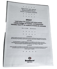 Bronkhorst 7.09.200 Rev L Bright B2 IP40 9p SubD Controller Display Readout Kit