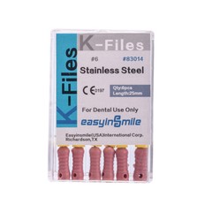 10Pack K Files Dental Endo Root Canal Hand Use File K-FILES Stainless Steel 25MM