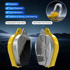 Self Retractable Lifeline Fall Protection Arrester 50FT Yellow