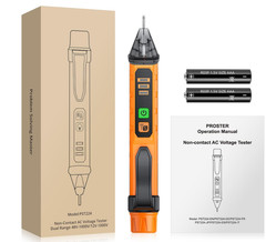 Detector de Voltaje Sin Contacto 12-1000V con Linterna y 3 Niveles. Nuevo