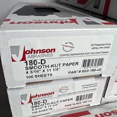 1000 Sheets Johnson Drywall Pole Sander 180-D Smooth-Kut Sanding Paper 4″x11″