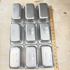 Winco Stainless Steel 1/9 Size Steam Table Pans Lot 9 NSF SPJL-902 18-8