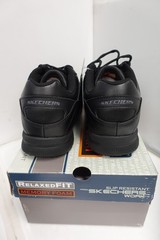 Skechers 77156 Nampa Memory Foam Slip Resistant Black Work Shoes, Size: 9