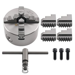 4 Jaw Lathe Chuck 100mm K12-100 Self Centering for Rotary Table Milling