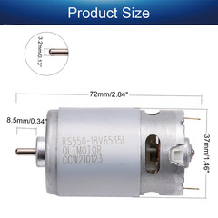 18V DC Motor 20500RPM RS550 Motor High Torque Electric Motors for DIY Electri…