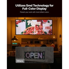 40×18 in Programmable LED Scrolling Sign Digital Display Board P6 Full-color