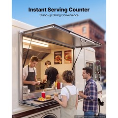Uimoso 48×36 in Aluminum Alloy Concession Window with Folding Shelf