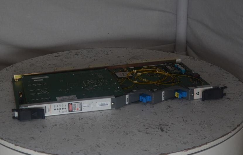 ALCATEL PLT2-F 7340 PON Line Termination Module 3FE50161ABAB SEE NOTES