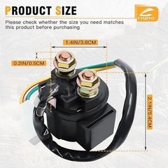 Starter Solenoid Relay Compatible with 50cc 70cc 90cc 110cc 125cc 150cc 200cc 25