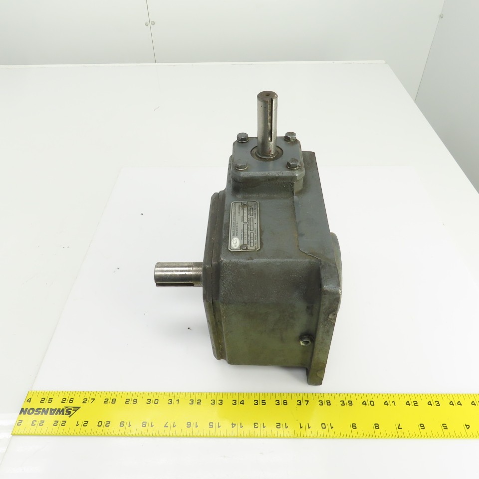 White F1325-3 35:1 Ratio Right Angle Gear Box 50RPM Output 2652 Torq 2.65HP In
