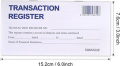24 PCS Check Registers for Personal Checkbook, Easy to Read Checkbook Register