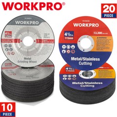 WORKPRO 10Pack Metal Grinding Wheels 20Pack Cut-Off Wheels 4-1/2×7/8-inch Wheels