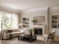 6in Face x 4-5/8in H x 3-7/8in Proj, Primed White Polyurethane, Crown Moulding,