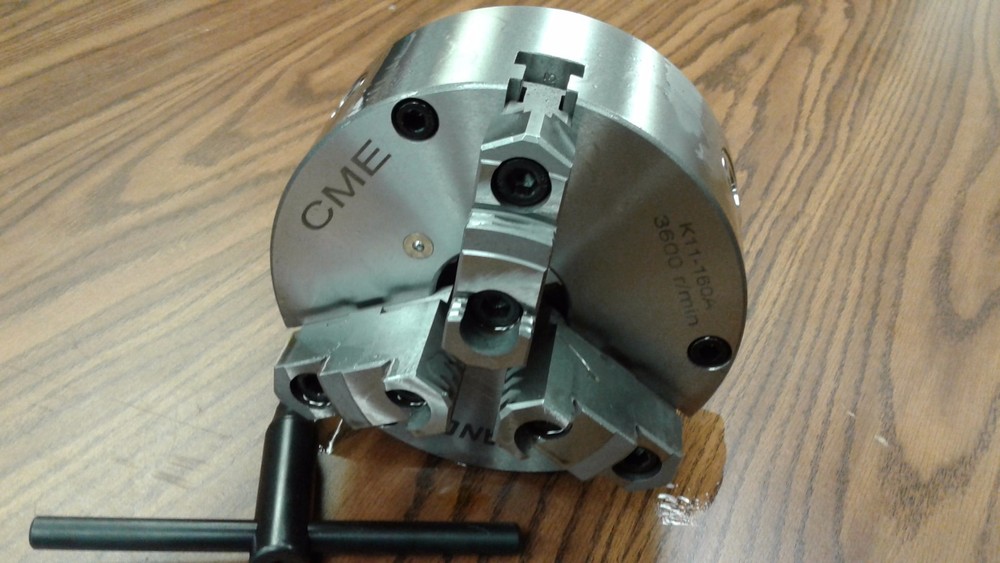 6″ 3-JAW SELF-CENTERING LATHE CHUCK front mounting for rotary table #0603F0-FM