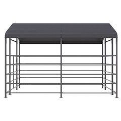 13x13FT Metal Livestock Shelter Heavy Duty Steel Barn for Horse&Cattle Free Ship