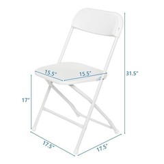 (4-10 PCS) Plastic Folding Stackable Chairs Seat Office Outdoor Wedding Party