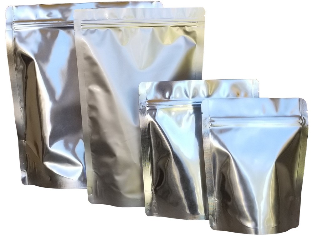 PackFreshUSA 7 Mil Gusset Seal Top Stand Up Mylar Bag Sample Kit