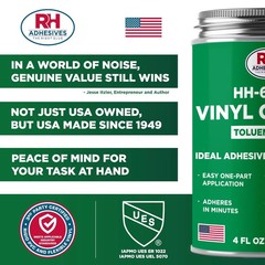 HH-66 Toluene Free Vinyl Cement 4 Oz – Vinyl Adhesive, Cement Glue, Industrial C