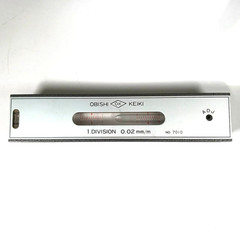 OBISHI KEIKI Precision Level 1DIV. 0.02mm/m No.7010 Machinist Tool JAPAN BA255T