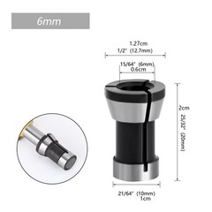 Easy Installation Router Bit Collet Chuck Clamping Adapter for CNC Engraving
