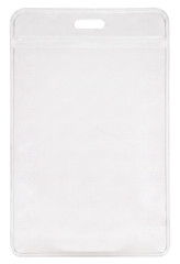 Clear ID Vinyl Pouch Card Badge Pass Wallet Visitor Holder & Metal Clasp Clip
