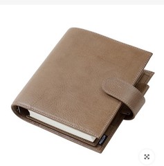 Moterm Personal Wide Luxe 2.0 Full Grain Leather Vegetable Tan In Dune Color