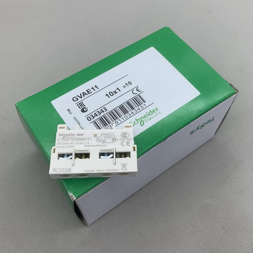 GVAE111PC NEW SCHNEIDER GVAE11 TeSys Auxiliary Contact-1NO 1 NC Fast Delivery