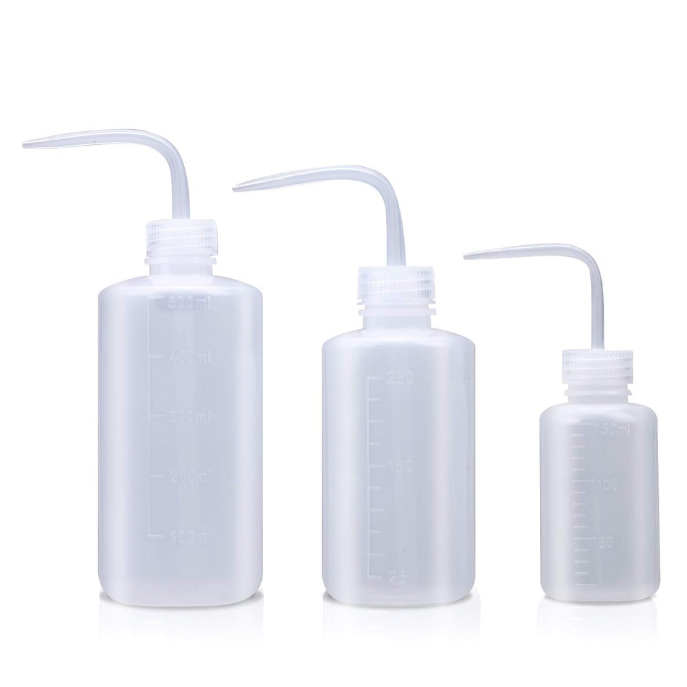 Wash bottle 3 Pack LDPE Squeeze Bottles Safe Plastic Low Density Polyethylene