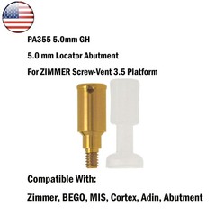 Dental Attachment Abutment Male Cap Tool fit Zimmer Removable PAØ3.5mm/4.5mm