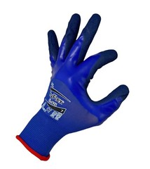 (12 Pair) Hyflex 11-925 Nitrile Oil-Repellant Gloves, Work on Touchscreen, Small