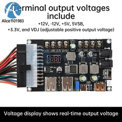20/24Pin ATX Power Adapter Board Desktop Chassis ATX Power Supply Breakout Board