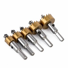5PCS Hole Saw Tooth Kit HSS Steel Drill Bit Set Cutter Tool For Metal Wood Alloy