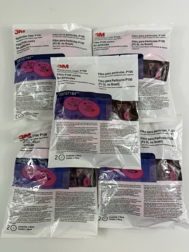3M 2097 P100 Particulate Filter 5 Pairs