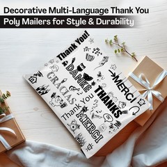 Shop4Mailers 10 x 13 Glossy Decorative Thank You 10 X 13, Multi-language