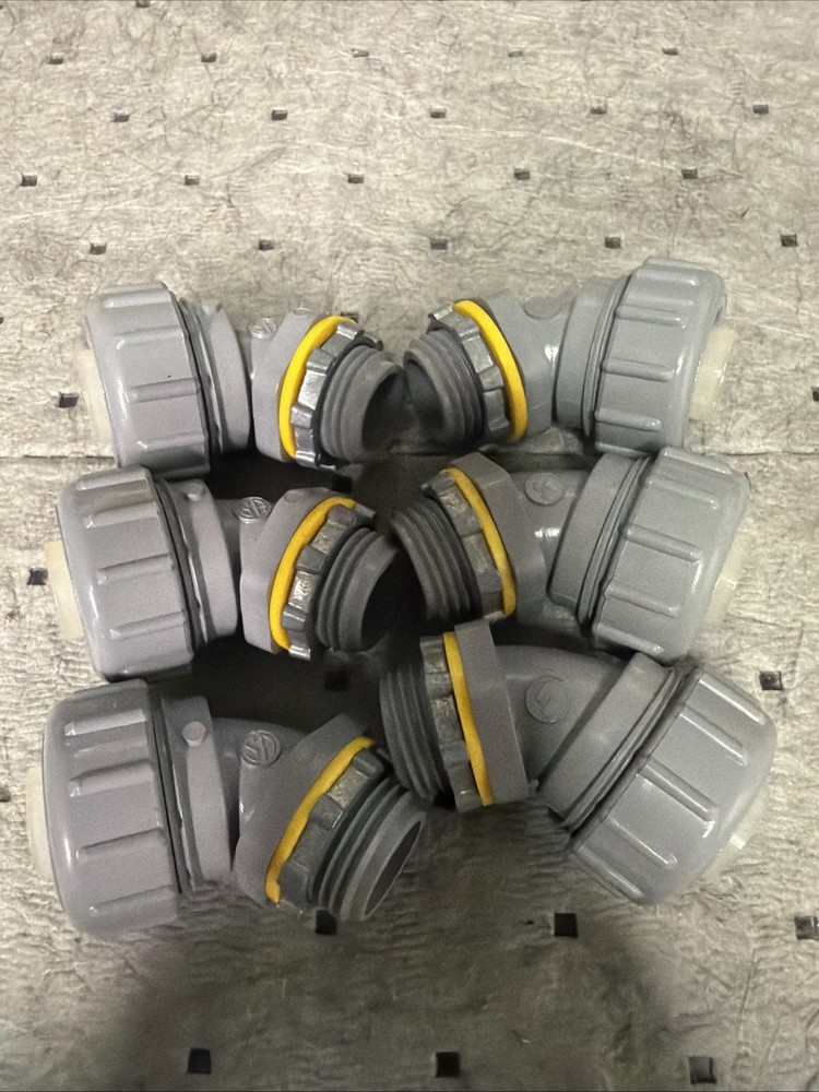 Arlington NMLT4550 Non Metallic 45 Degree Connector 1/2 Trade Size, Lot Of 6
