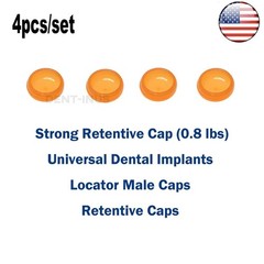 Dental Attachment Abutment Male Cap Tool fit Zimmer Removable PAØ3.5mm/4.5mm