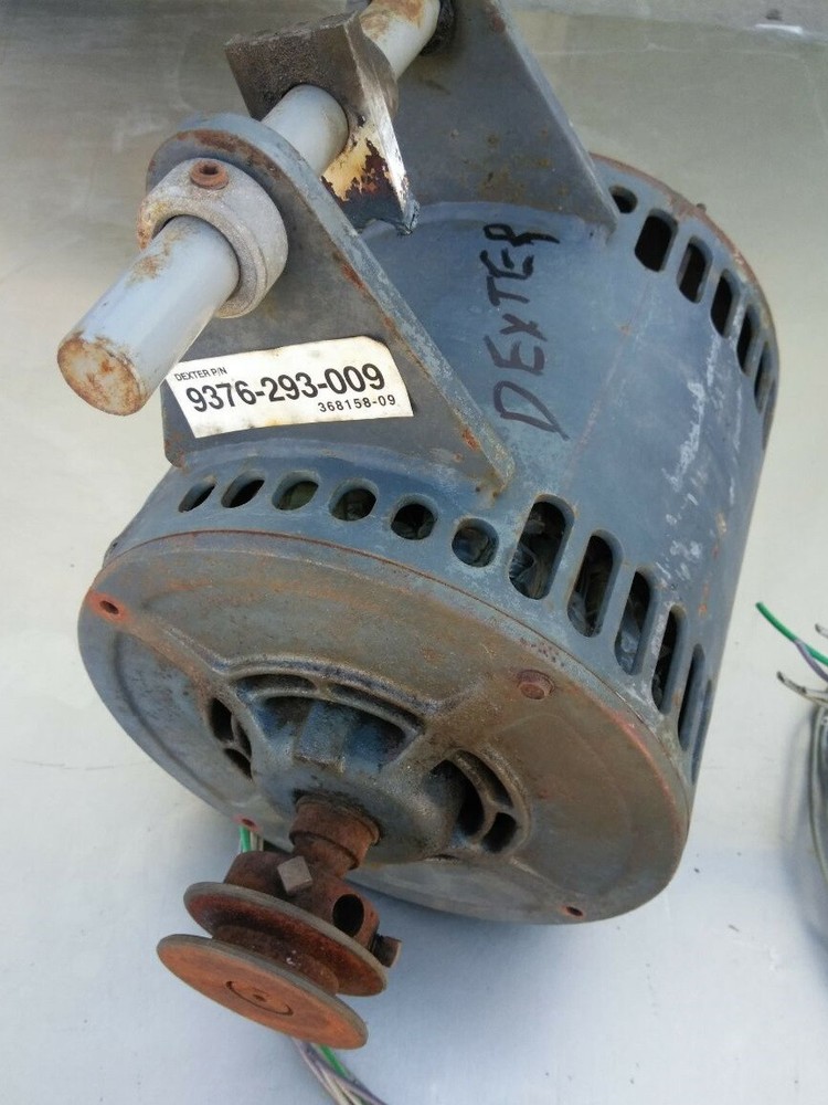 Dexter T400 Front Load Washer Motor 1PH, Dexter P/N: 9376-293-009 USED